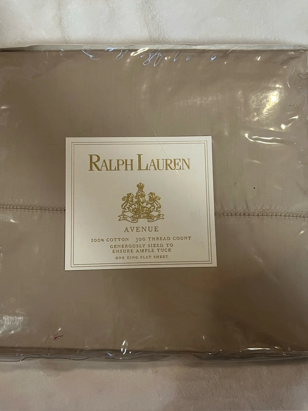 Ralph Lauren Stone Taupe Sheet Set - Solid Neutral Bedding